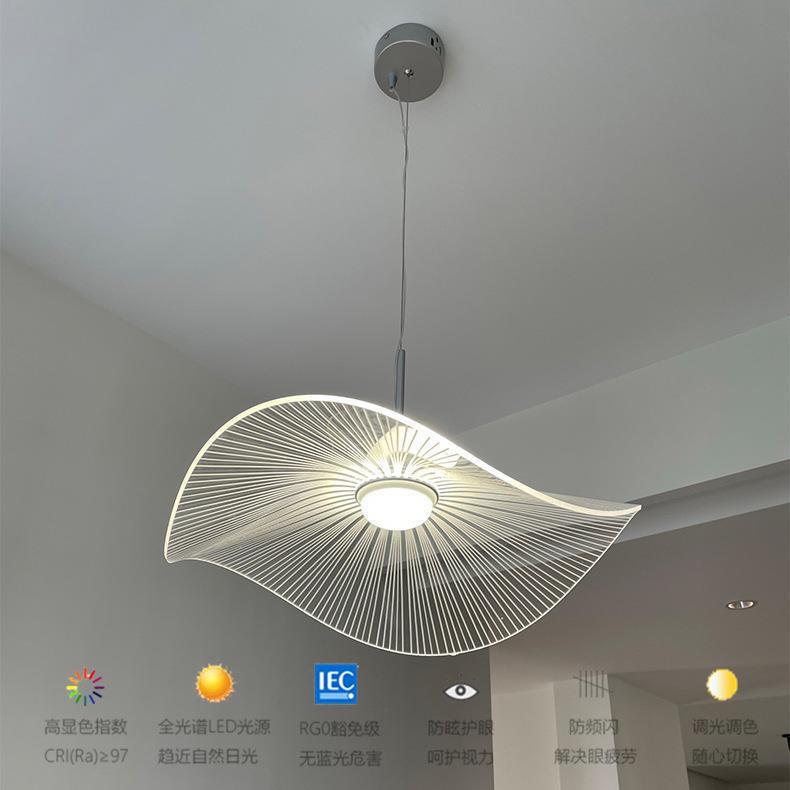 现代简约创意荷叶吊灯新款设计师创意时尚餐厅吧台服装店装饰灯饰