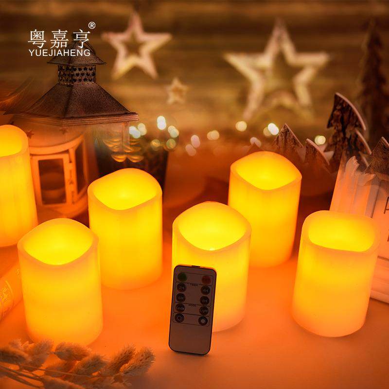 7.5cm波浪口遥控LED电子蜡烛浪漫温馨会所求婚创意装饰石蜡假蜡烛,家居饰品,蜡烛/蜡片,淘宝优惠券,粉丝福利购,淘宝优惠卷