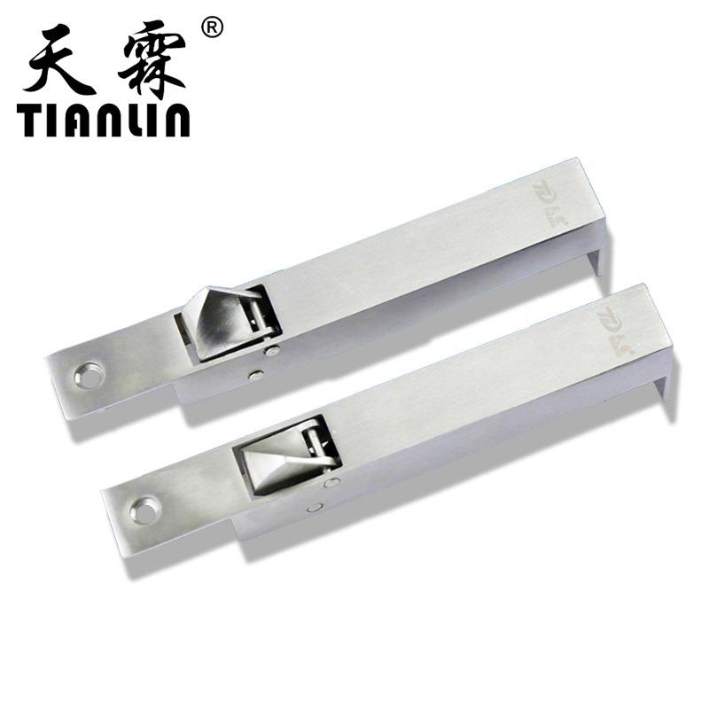 荐 304不锈钢自动暗插销 左右防火通道插捎 门窗自动插销五金配件