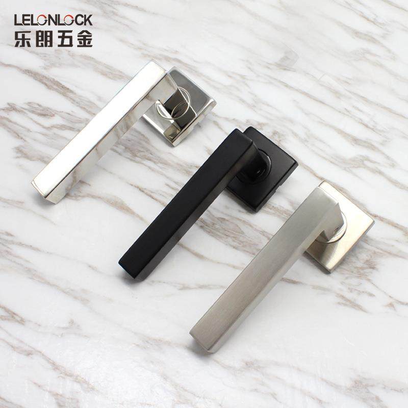 不锈钢室内门把手 卧室门锁配件拉手家用卫生间卧室木门手柄