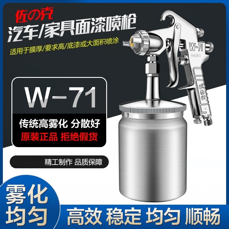 原装正品佐克喷漆枪W-77/71正品气动雾化喷枪喷漆壶抢汽车油漆枪