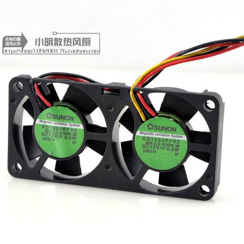 原装建准SUNON 4010 4CM DC12V 1.3w KD1204PFV2 连体 散热风扇