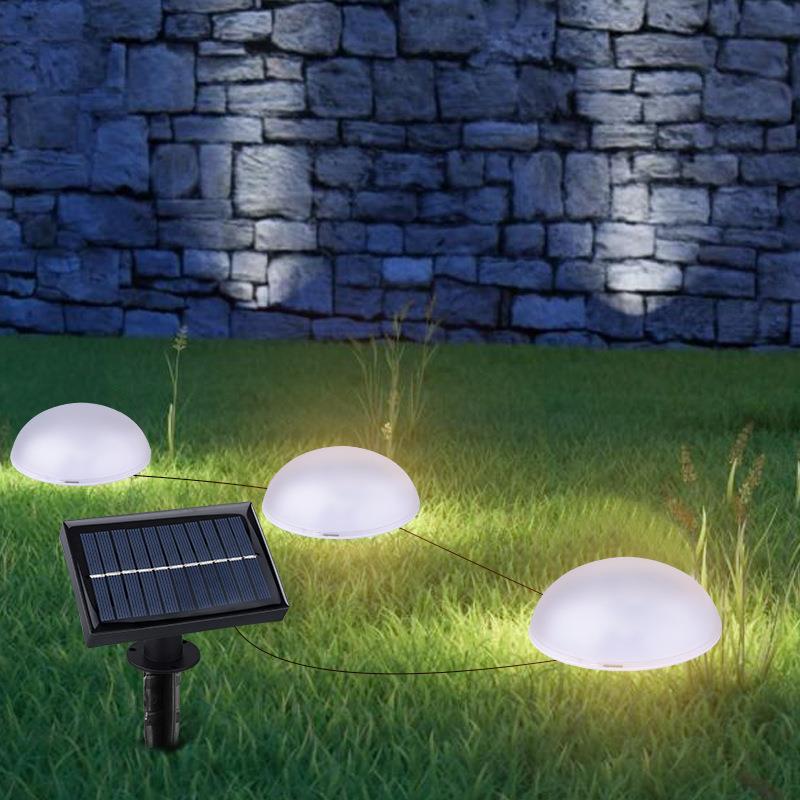 太阳能5头插地灯户外防水花园草坪灯室外庭院别墅暖光氛围景观灯