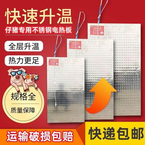 电热板猪用仔猪不锈钢产床保温箱兽用加热板小猪地暖恒温取暖新款
