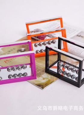 T001带镜子小号牛顿摆球撞球 创意家居桌面装饰 能量工艺礼品摆件