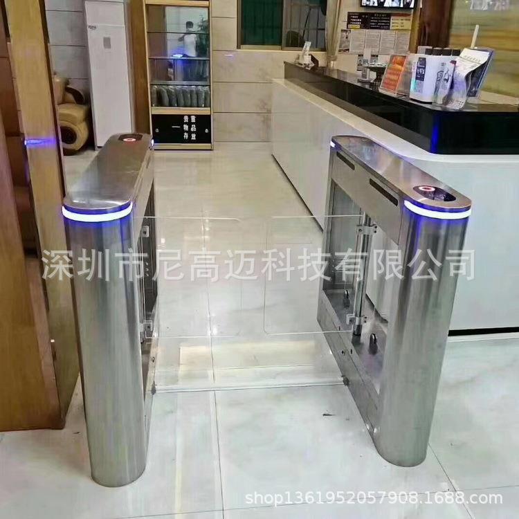 大厦食堂出入消费感应卡自动摆闸小区学校通道管理挡闸不锈钢闸机