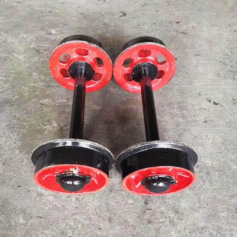 矿用矿车轮多型号实心空心矿车轮对 井下矿用翻斗车轮对矿车轮对