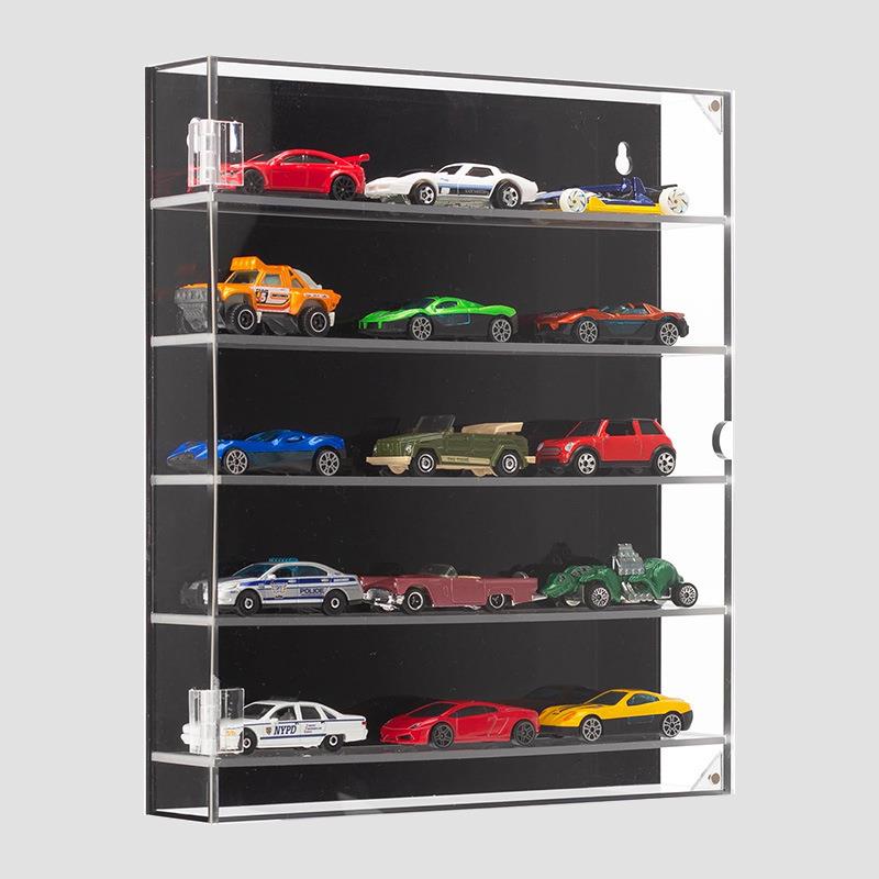 玩具车模型收纳盒亚克力儿童合金小汽车多层分格透明置物架展示柜
