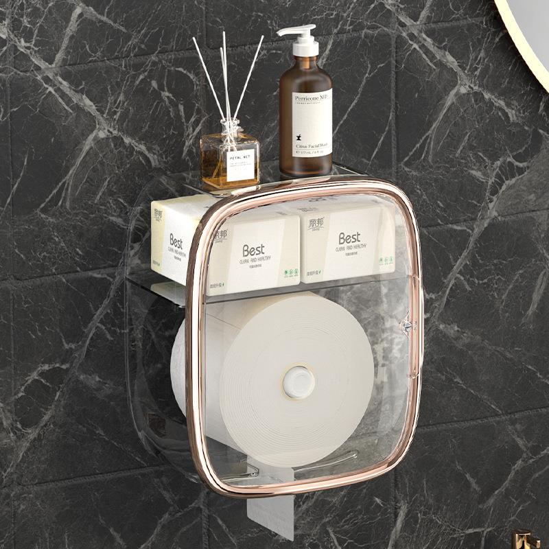 洗脸巾收纳盒壁挂式一次性洁面巾纸巾盒卫生间面巾纸置物架免打孔