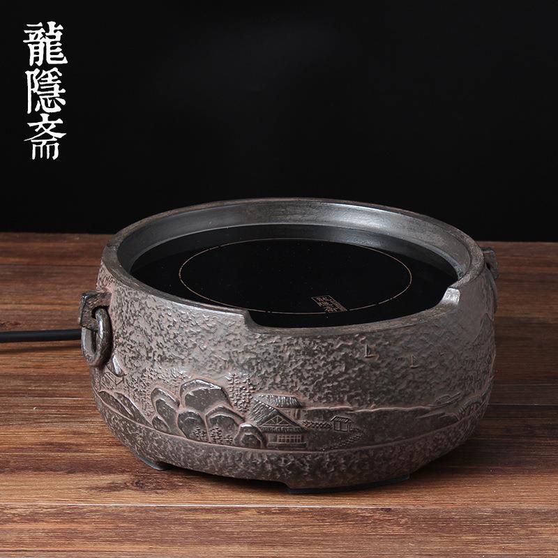 台湾龙隐斋电陶炉茶炉家用静音小型煮茶炉铁壶电陶炉家用茶炉
