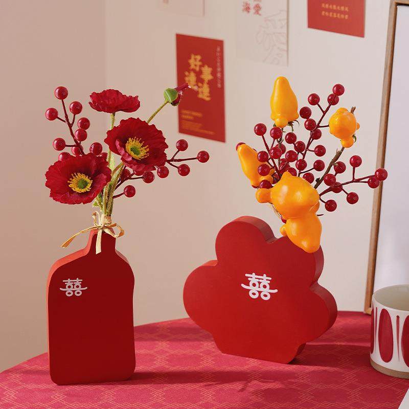 结婚喜字花瓶摆件花敬茶背景梳妆台装饰婚庆卧室婚房布置桌面饰品,节庆用品/礼品,陪嫁用品套装,淘宝优惠券,粉丝福利购,淘宝优惠卷