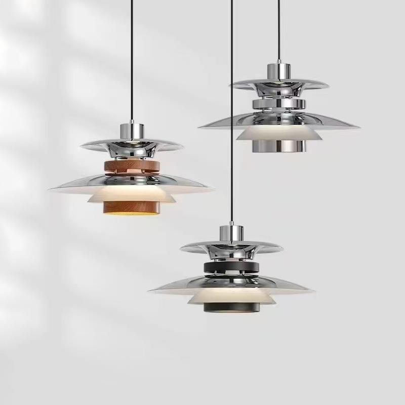 摇臂餐厅吊灯PH5飞碟吊灯侘寂风复古民宿书房吧台茶室可移位灯