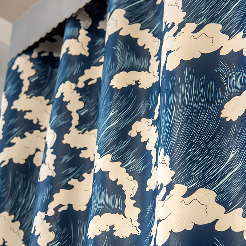 大学学生宿舍床帘超强遮光上铺床幔寝室下K铺床围挡布加厚浪花帘