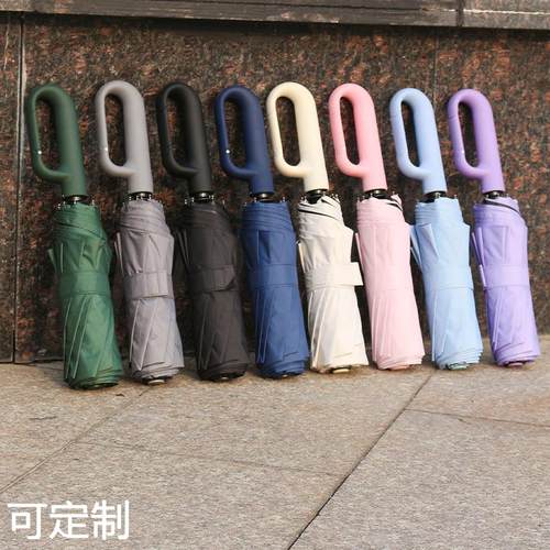 环扣自动耐用商务伞车载风雨伞晴雨两P用加大加固双人伞