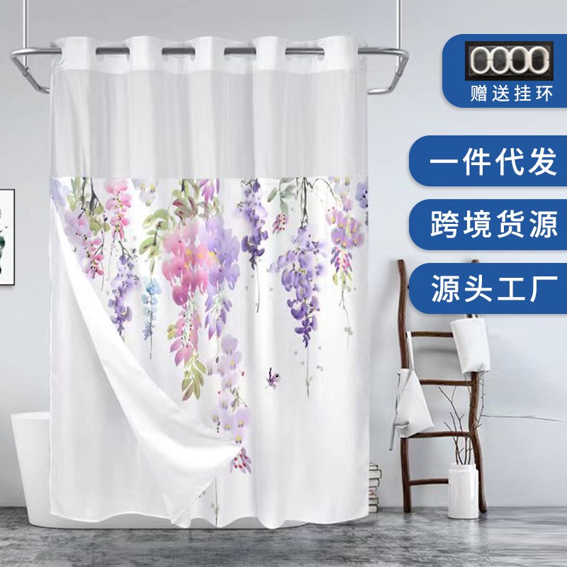 窗帘 免打孔窗帘窗帘遮光卧室高z级感窗帘布 窗帘免打孔成品遮光