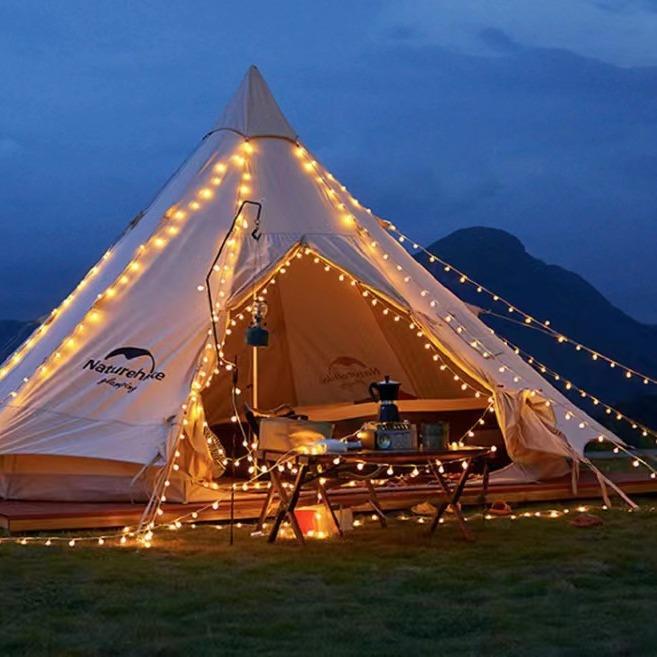 户外帐篷露营灯串24v 低压磨砂圆球彩灯 圣诞户外庭院露营氛围灯