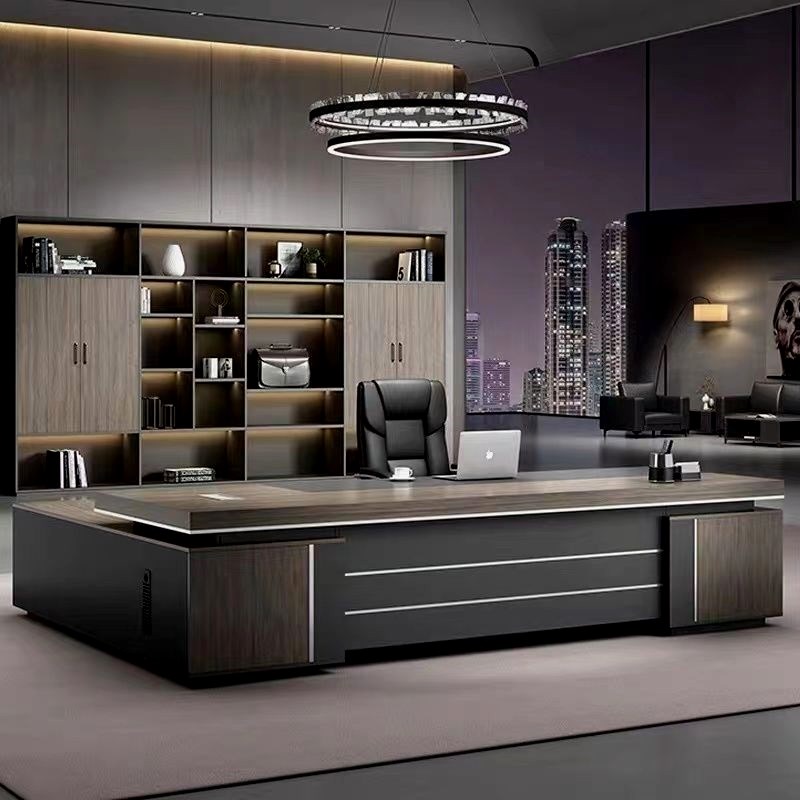 办公室老板办公桌椅组合高档大班台总G裁桌经理桌办公家具简约现