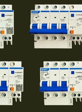 正品家用正泰1p2p3p4p125a32a空气开关小型漏电保护器NXB-63a电闸