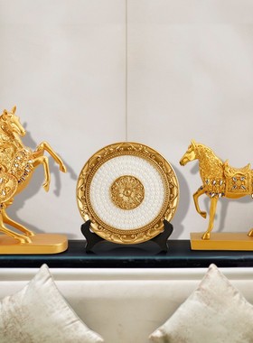 酒柜装饰品摆件家居饰品r现代轻奢客厅玄关电视柜办公室北欧工艺