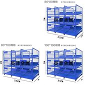 物流云仓储分拨专用建包框集包笼快递分拣货架框九宫格仓库隔离网