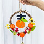 新年龙年新居进宅对联装 饰墙壁挂饰乔迁之喜门挂喜乐室内背景挂件