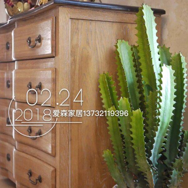 出口做旧家居客厅家具卧室美式欧式斗柜实木田园简约卧室内电视柜