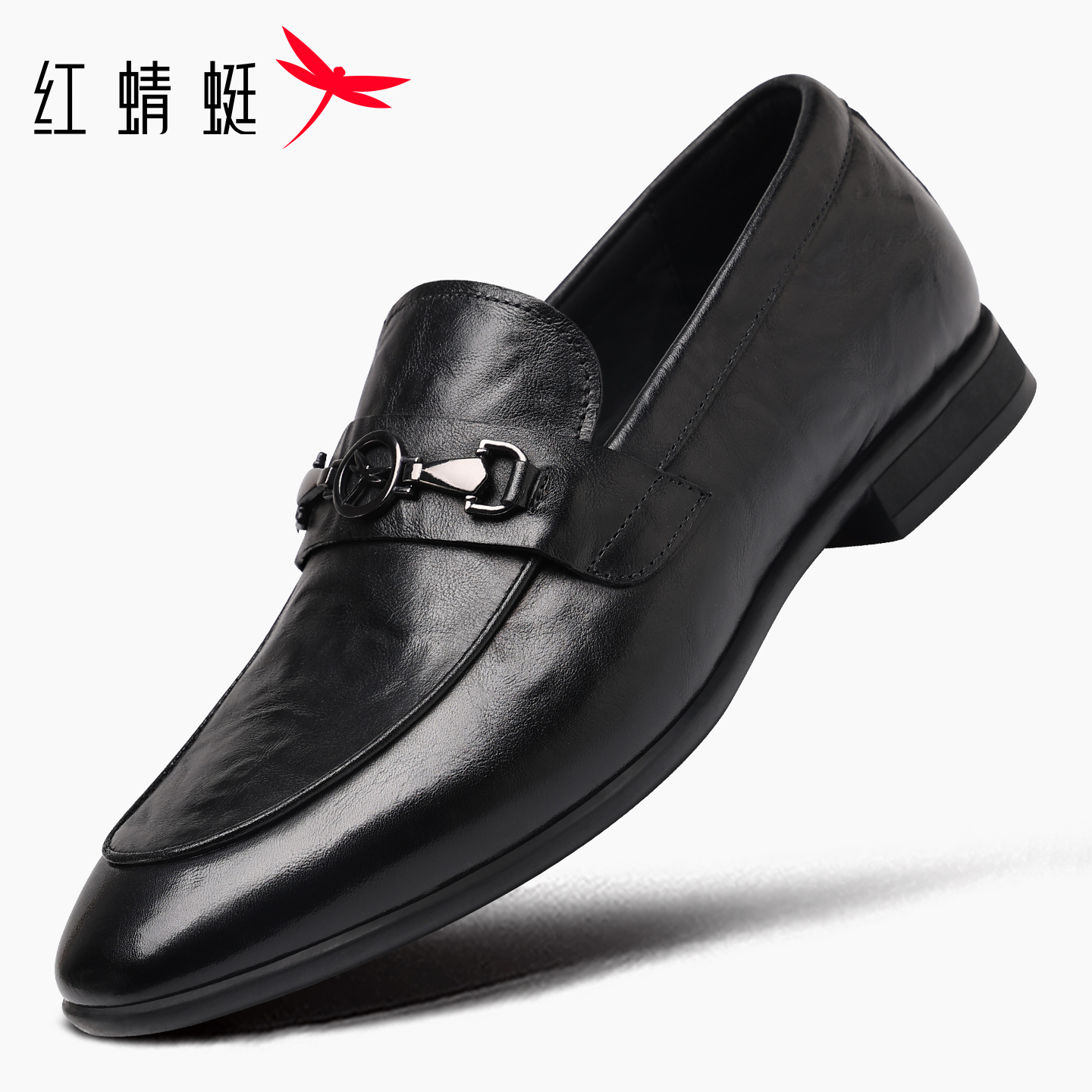 秋季男士一脚蹬商务正装真皮新款