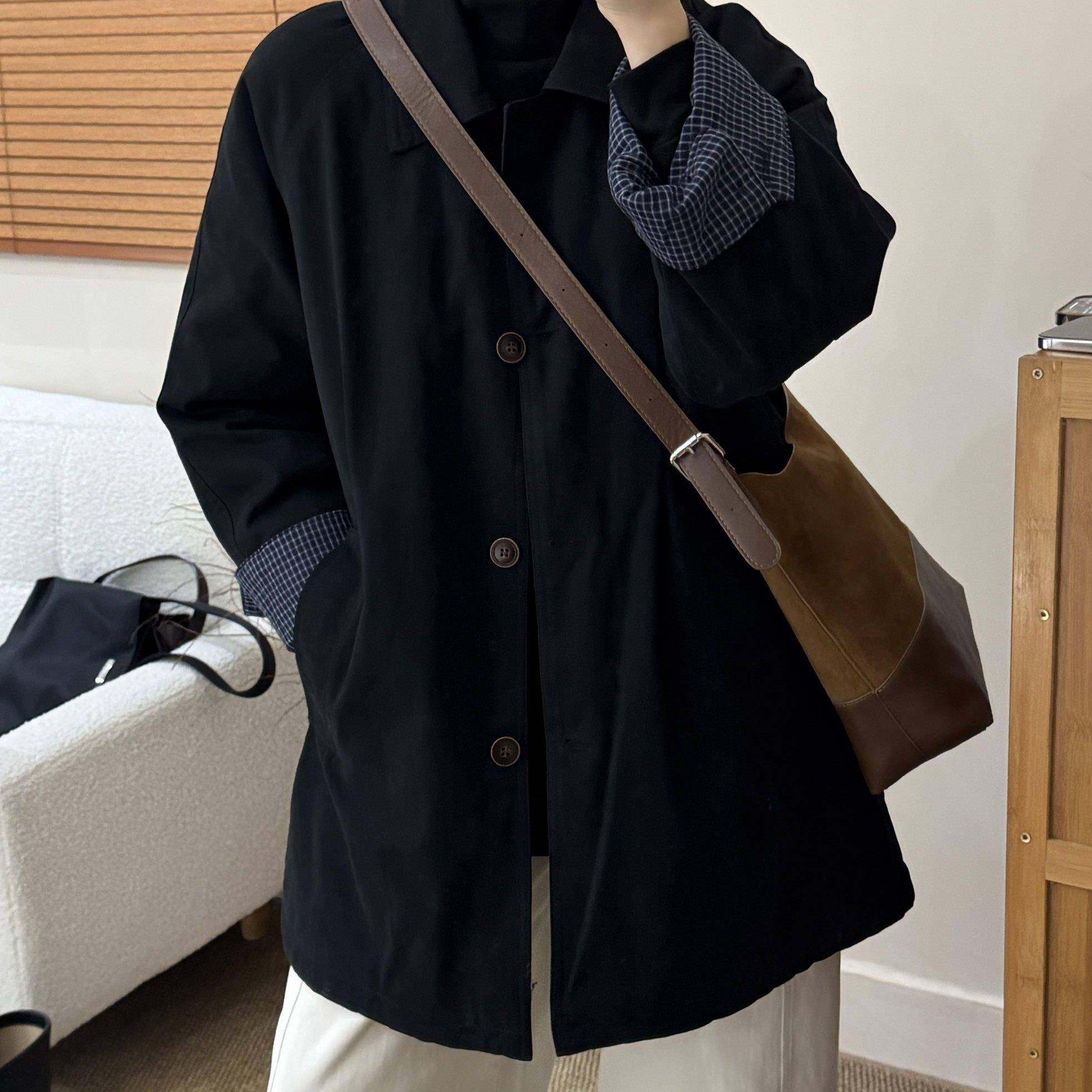 日系棉服女2025年冬季新款宽棉衣/棉服