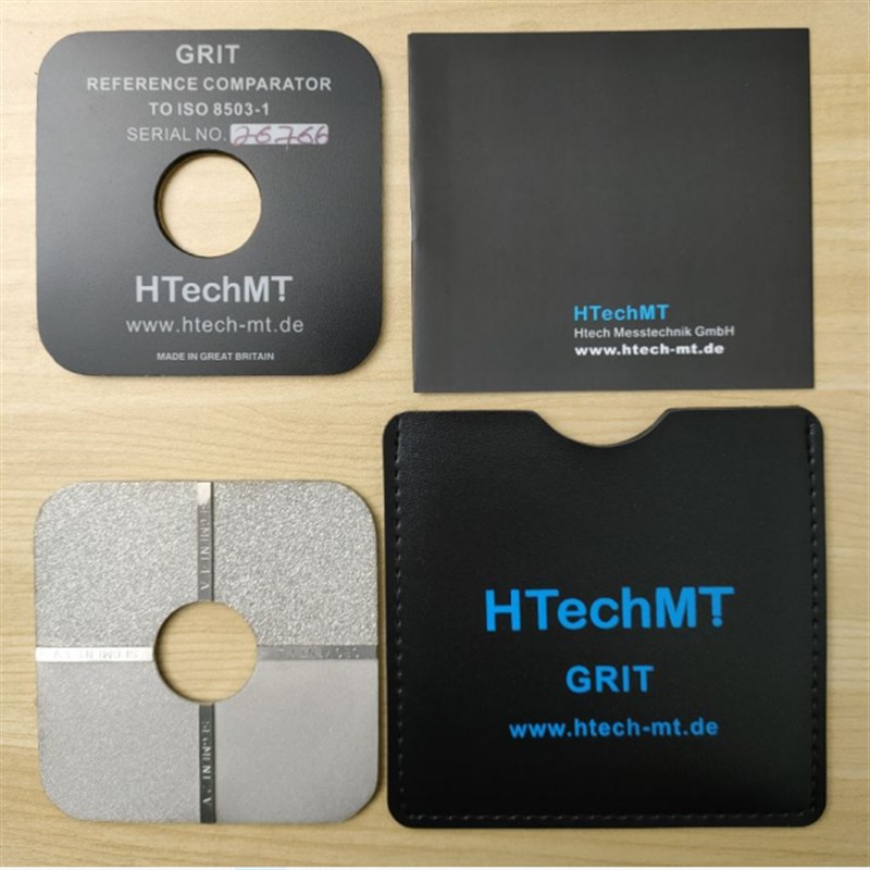 喷砂对比板 HTechMT抛丸对比样块 SA3级喷丸表面粗糙度比较样块