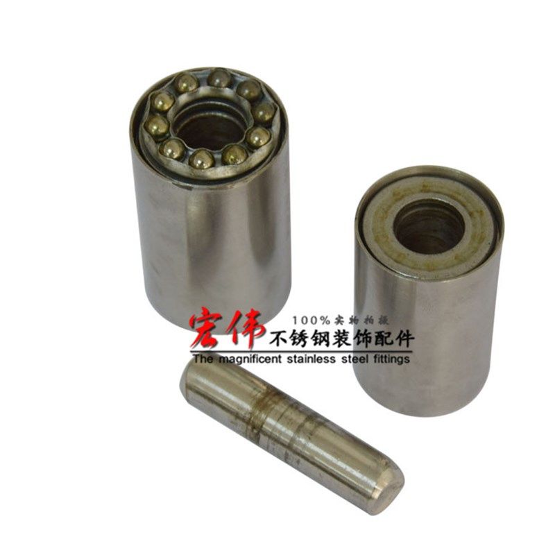 304/201不锈钢轴承铰链 不锈钢圆形铰链门铰 带轴承钢球门轴 较链