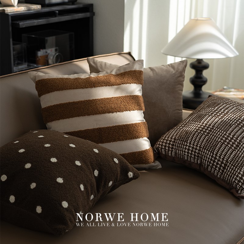 美拉德抱b枕组合中古风枕套咖啡店客厅沙发靠枕样板间民宿床头靠