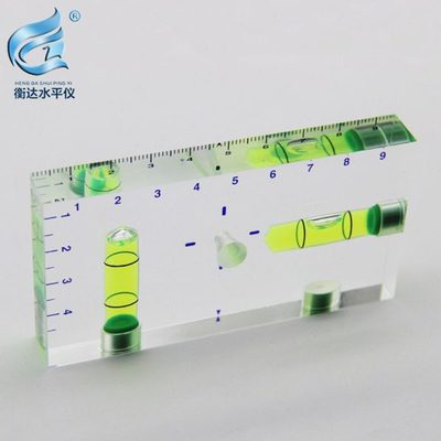 3YV54TF1全透明9513T型水平仪双向一体小型家用水平尺水平泡水准