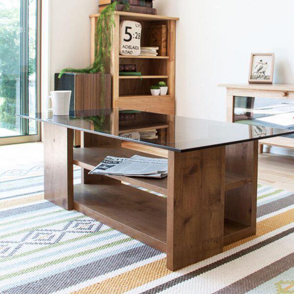 惠实舍居钢化玻璃面小茶几长方形简约现代咖啡桌小户型小型茶几桌