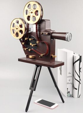 复古80年代老式支架放映机模型摄影视拍照创意道具怀旧装饰品摆件