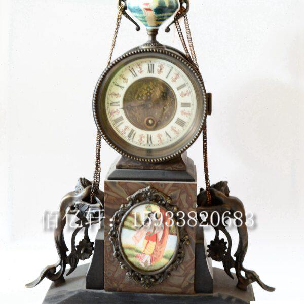 钟表机械上弦创意家居客厅摆件样板间装饰坐钟仿古董国外西洋台钟