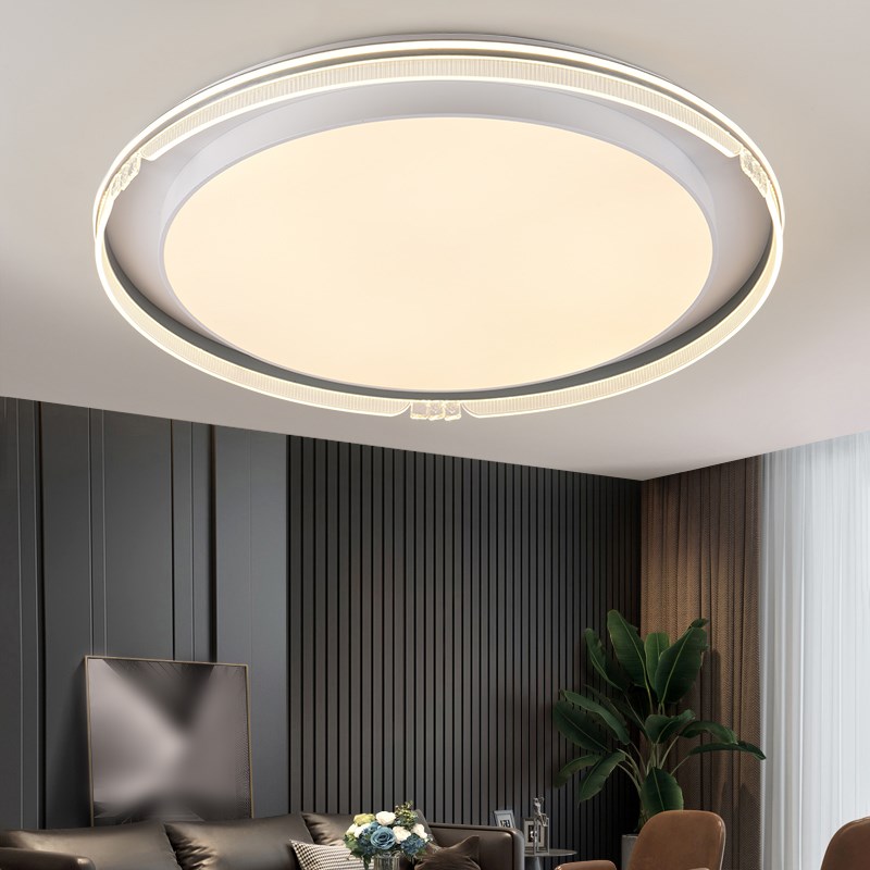 客厅灯具 现代简约大气2024年长方大厅卧室灯家用1.W2米圆形吸顶