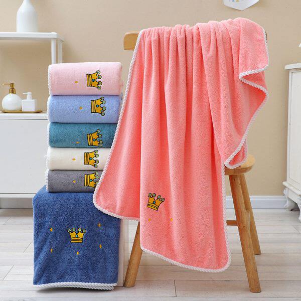 新款珊瑚绒浴巾90*180cm麻花边加厚吸水柔软大浴巾多色选不易掉毛