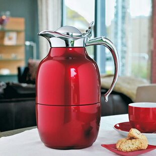 德国alfi进口镀铬家用车载长效保温水壶 不锈钢高档办公室暖瓶1升