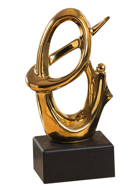 北欧现代创意摆件客厅电视柜酒柜简约装饰品办公室V高档轻奢寓意