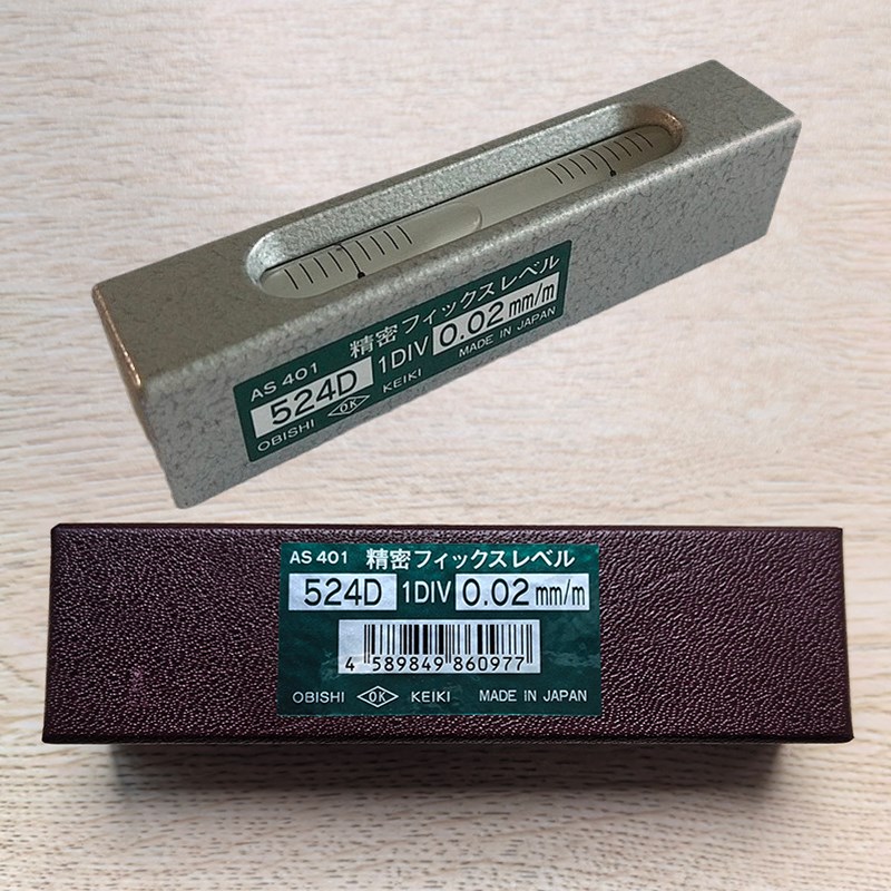 OBISHI水平仪524D大菱AS401 AS402 AS403日本100*0.05*0.1*0.02MM