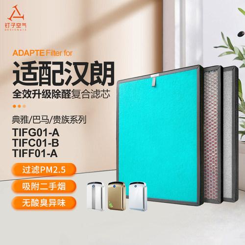 适配德国汉朗空气净化器滤网TIFG0v1-A/TIFF01-A贵族滤芯TIFC01-B