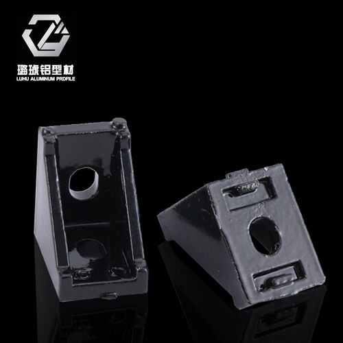 工业角码直角90度固定件角铝型材配件黑色4040铝型材连接件角件