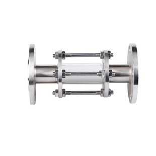 不锈钢法兰视盅玻璃管试镜PN10管路视镜直流观察窗 视窗HGS07-126