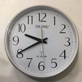 全自动接收信号 客厅卧室挂钟墙钟迪翎夜光字电波钟401