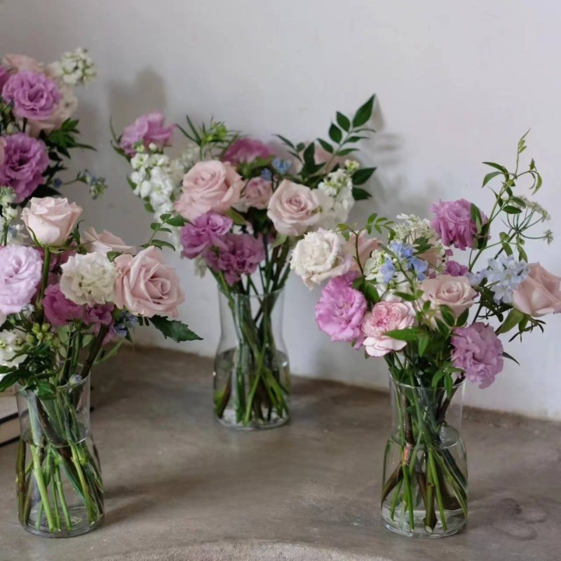 包月鲜花[d每周一花]鲜花月卡混搭花束云南直发办公室水养家庭插