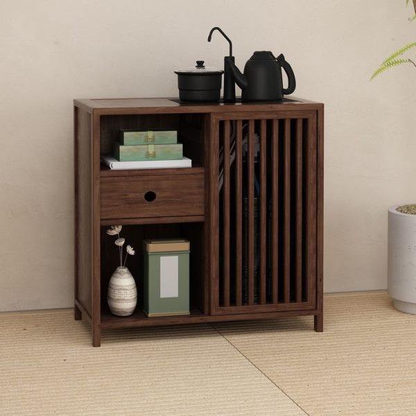 新中式茶水柜下置水桶老榆木烧水柜茶桌侧边柜茶水台实木茶边柜子,商业/办公家具,办公茶水柜,淘宝优惠券,粉丝福利购,淘宝优惠卷