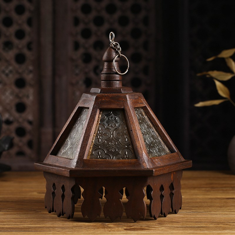 东南亚风格灯具泰式餐厅q茶室复古禅意实木吊灯装饰轻奢创意床头