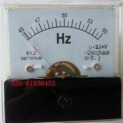 交流频率表81L2-HZ 45-55HZ  100V 220V  380V 81T2