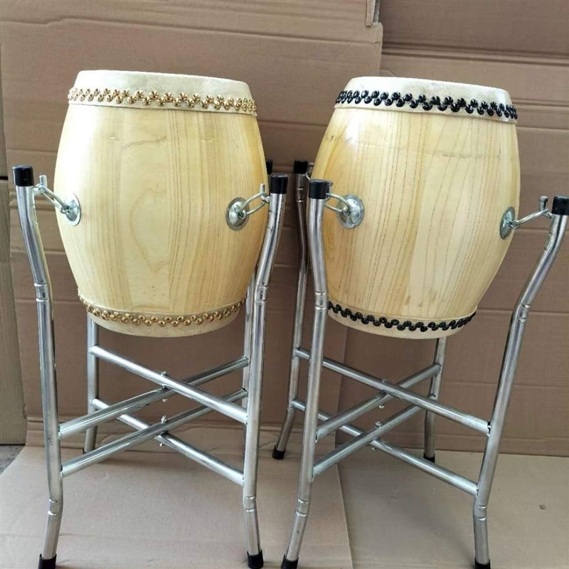 6.5寸高音鼓白茬鼓战鼓堂鼓法鼓牛皮鼓椿木鼓戏曲Y板鼓一整套演