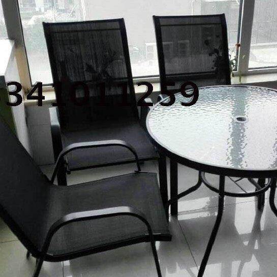 户外桌椅铁艺 阳台五件套伞组合 咖啡店餐厅烧烤 酒吧室外家具